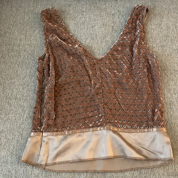 Free People Silk Velvet tank /crop top, size 2 - Picture 2 of 6